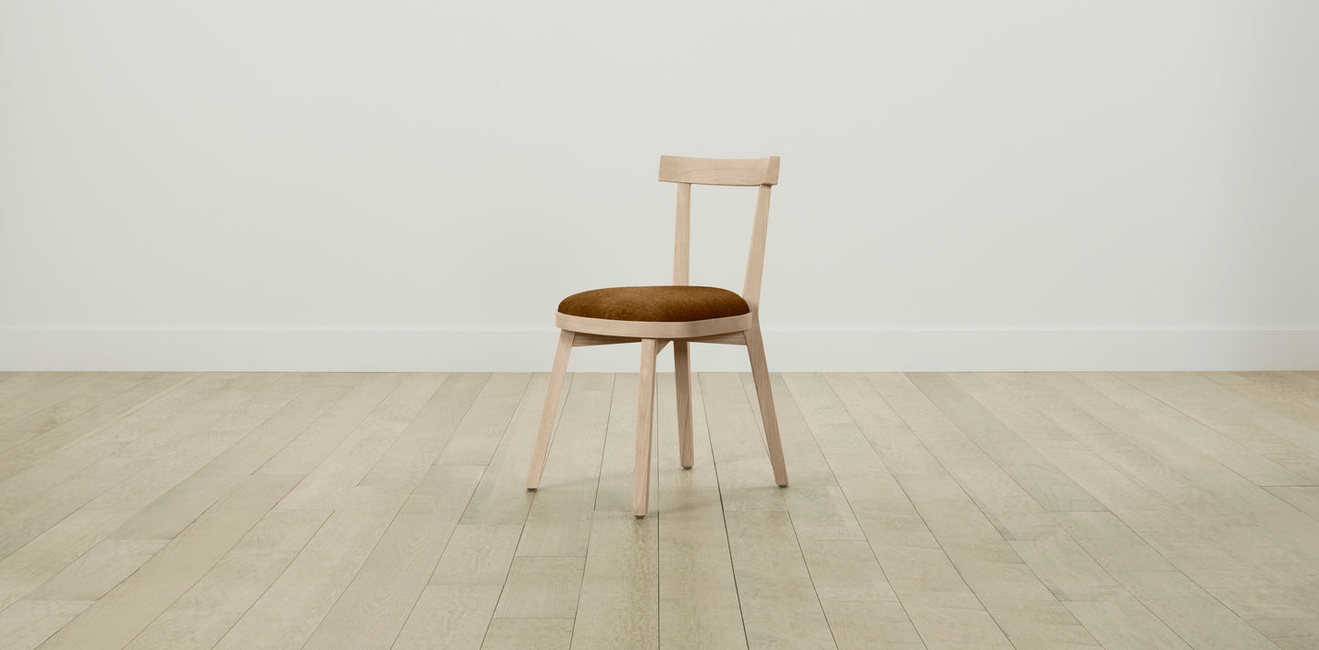 The Allen - Mohair Brown Sugar Dining Chair