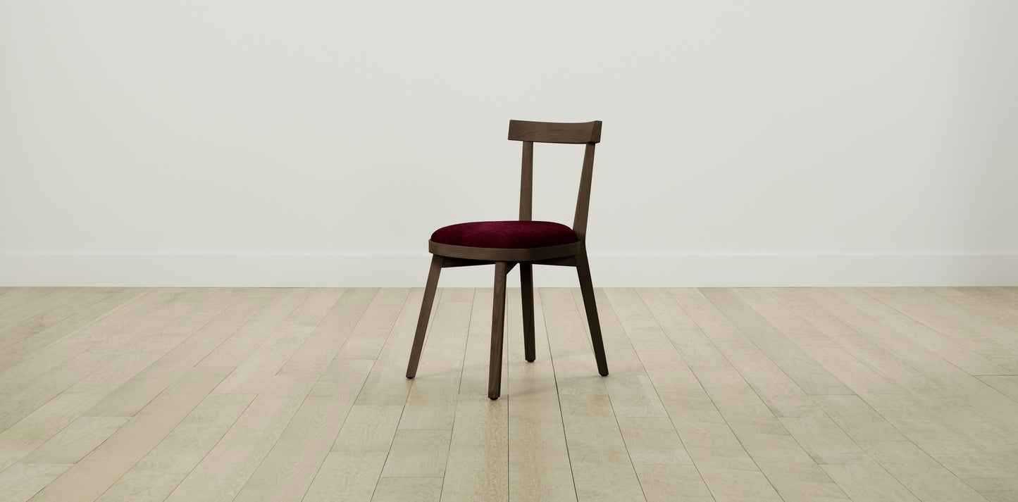 The Allen - Mohair Crimson Dining Chair