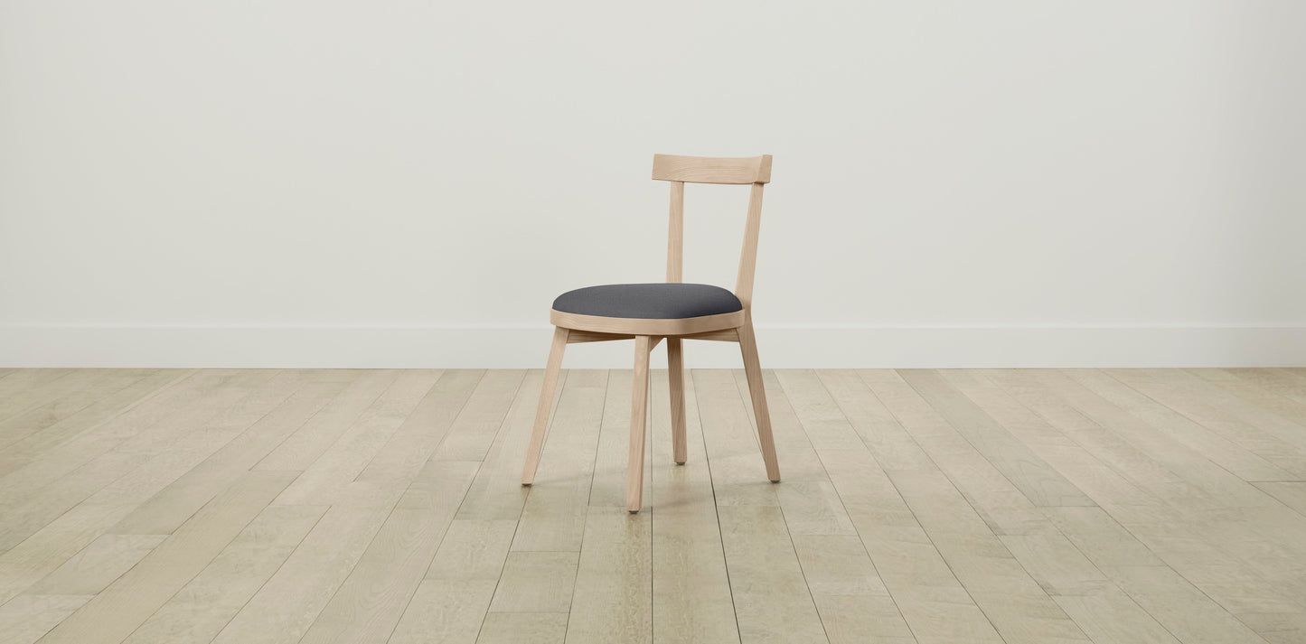 The Allen - Performance Linen Graphite Dining Chair
