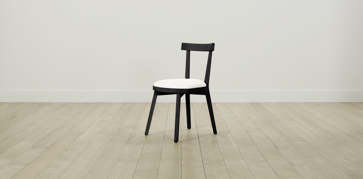 The Allen - Performance Textured Tweed Snow Dining Chair