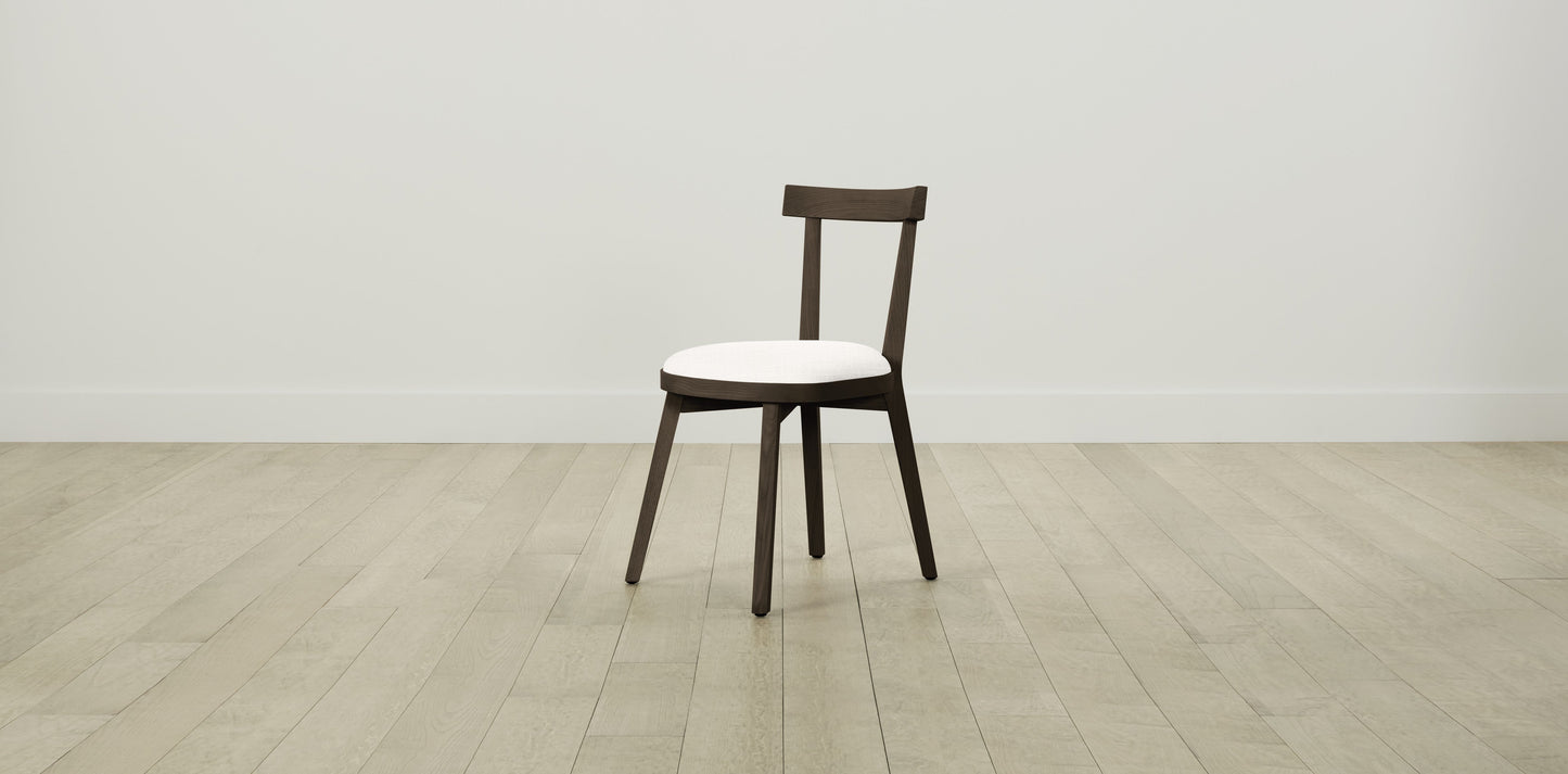 The Allen - Performance Textured Tweed Snow Dining Chair