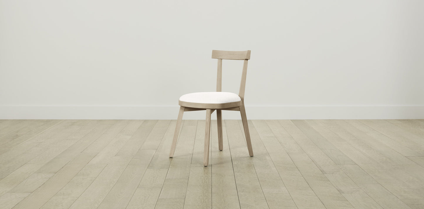 The Allen - Performance Textured Tweed Snow Dining Chair