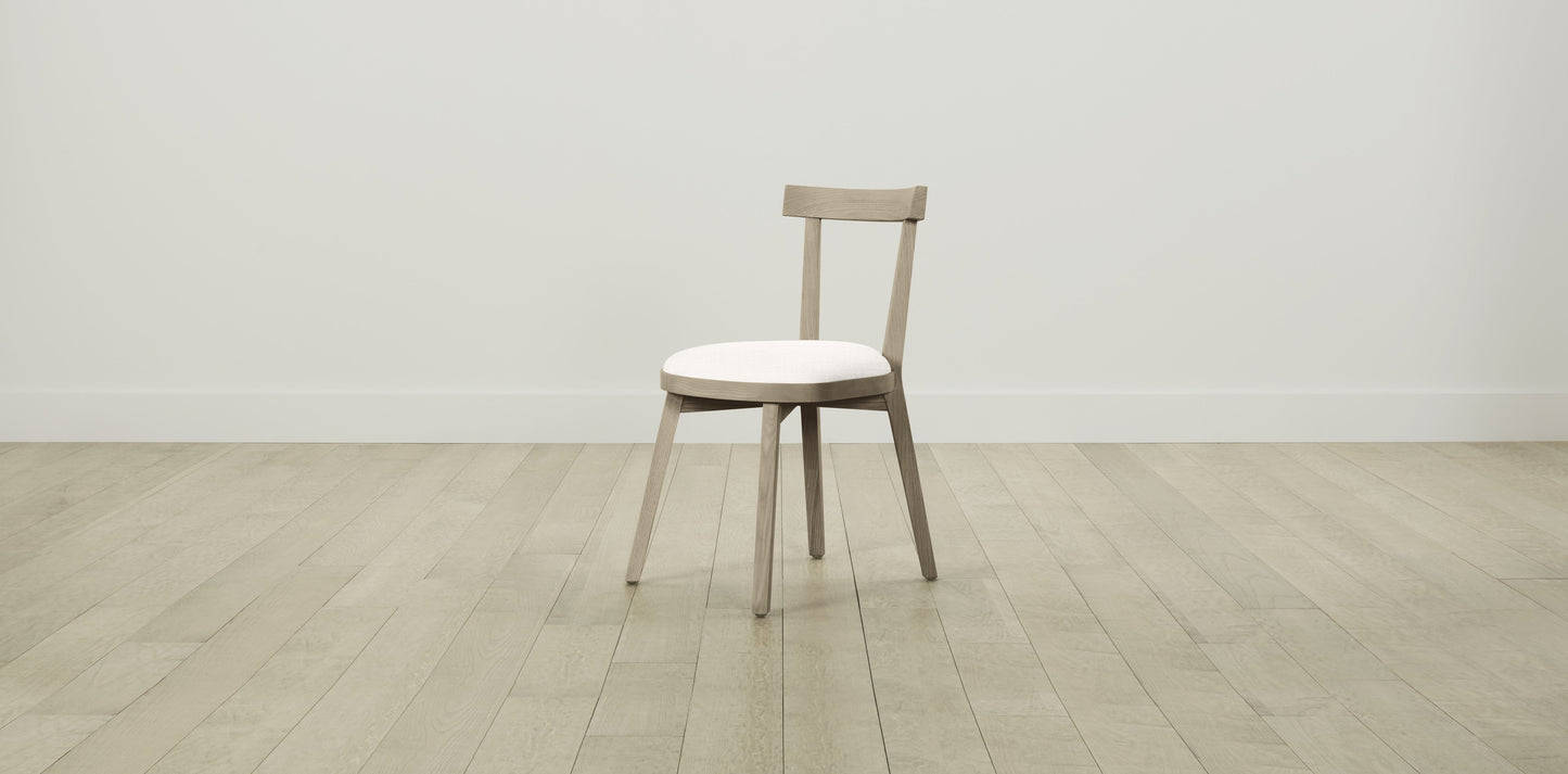 The Allen - Performance Textured Tweed Snow Dining Chair