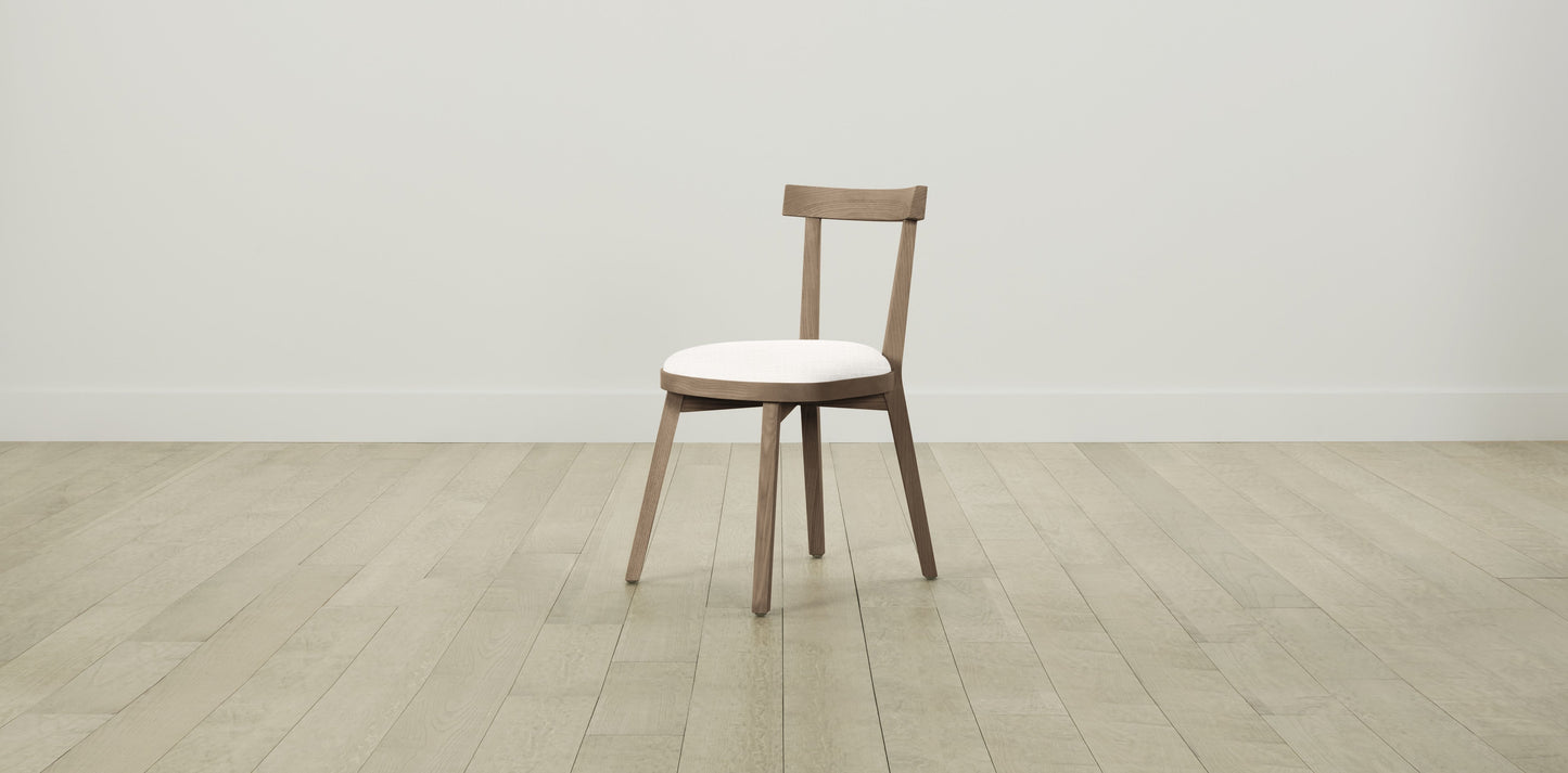 The Allen - Performance Textured Tweed Snow Dining Chair