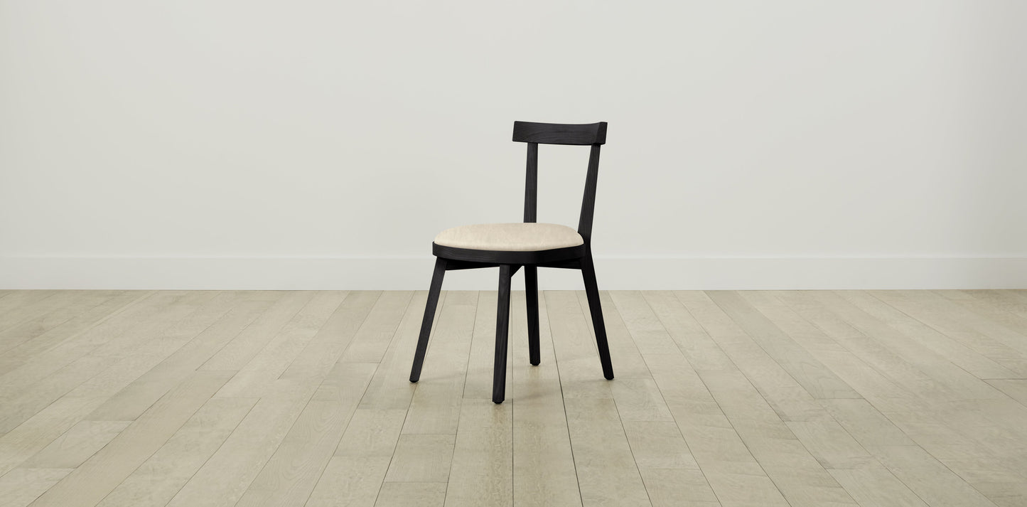 The Allen - Tuscan Leather Bisque Dining Chair