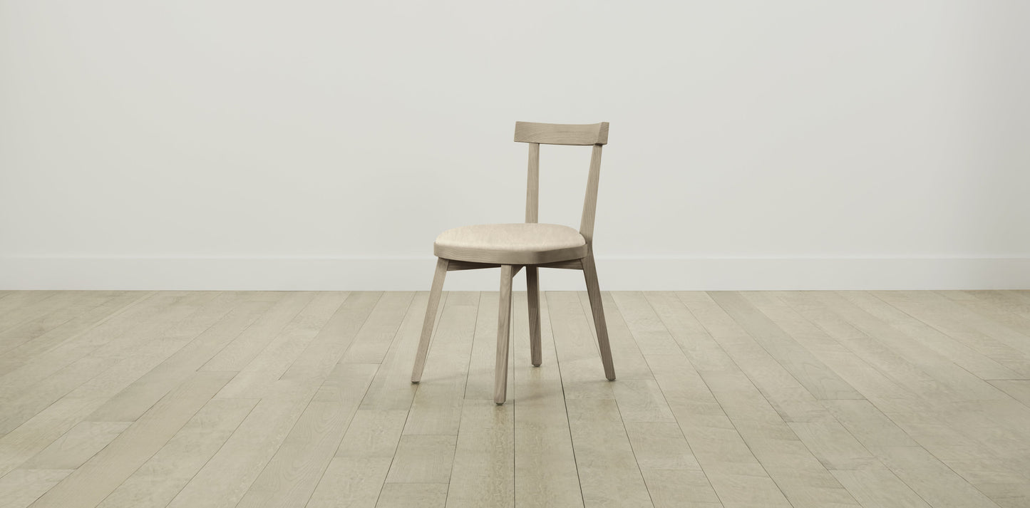 The Allen - Tuscan Leather Bisque Dining Chair