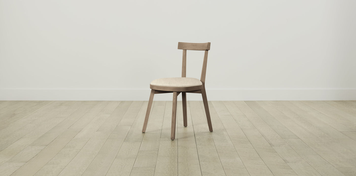 The Allen - Tuscan Leather Bisque Dining Chair