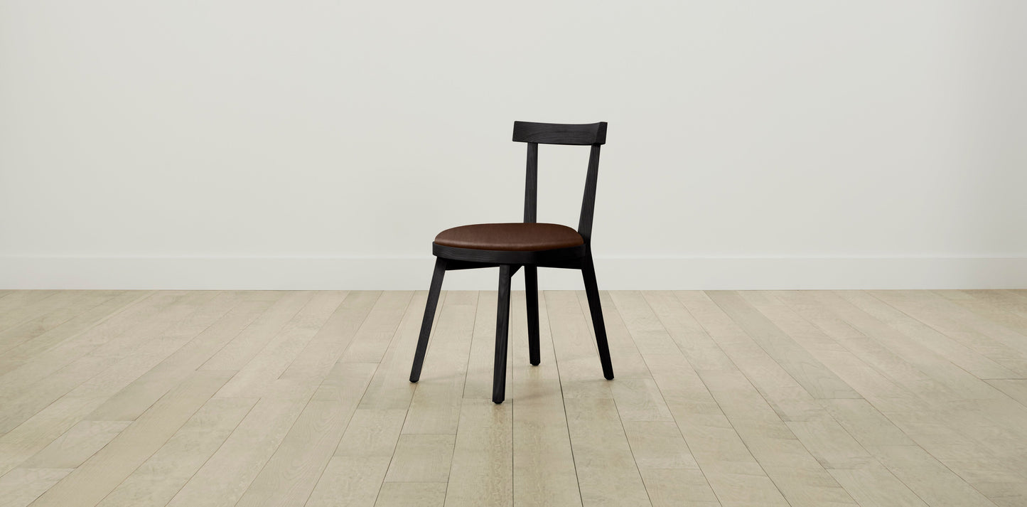 The Allen - Tuscan Leather Bourbon Dining Chair