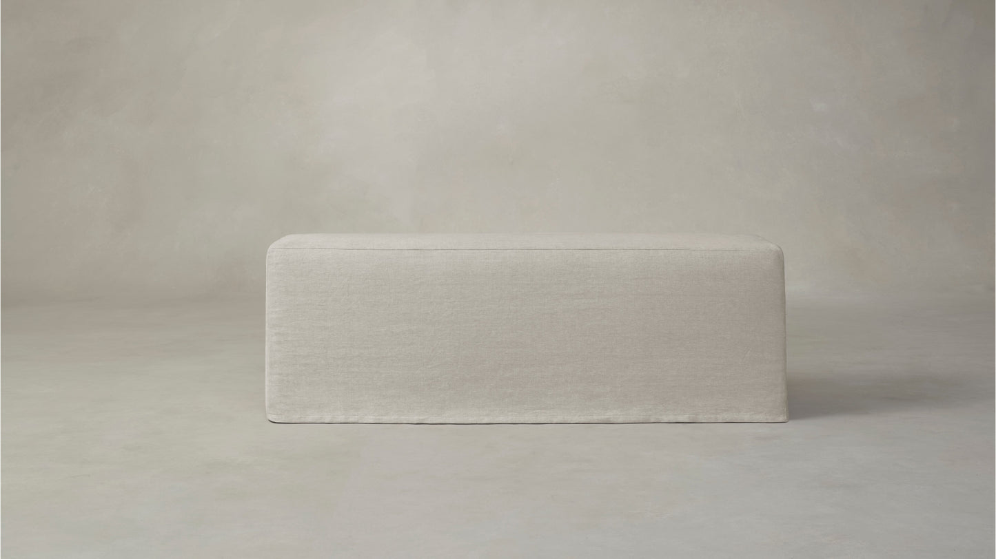 The Beacon - Performance Stonewashed Linen Dew Dining Bench