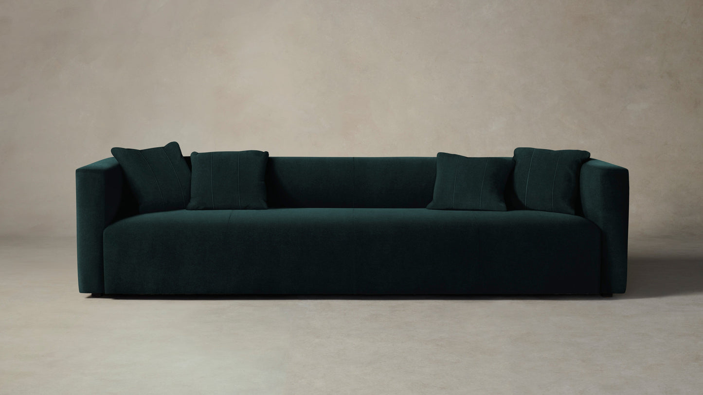 The Breuer - Performance Velvet Emerald Sofa