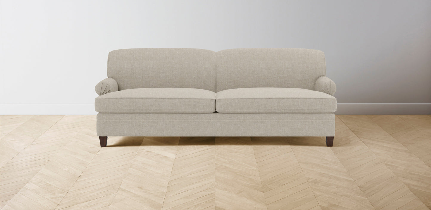 The Carmine - Belgian Linen Alder Sofa
