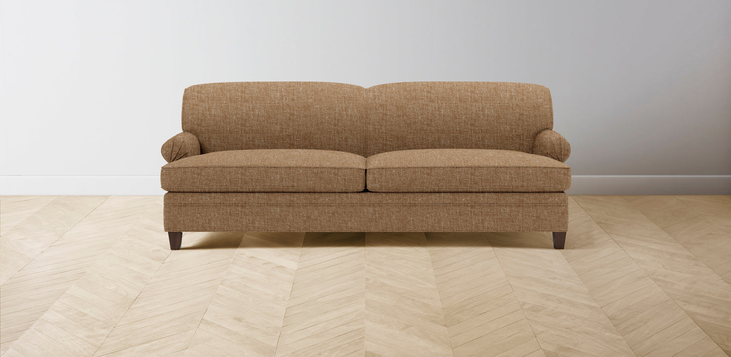 The Carmine - Belgian Linen Chai Sofa
