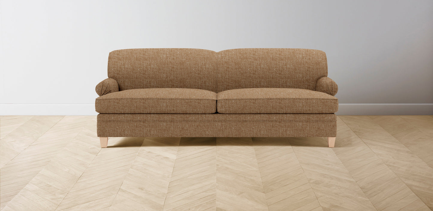 The Carmine - Belgian Linen Chai Sofa