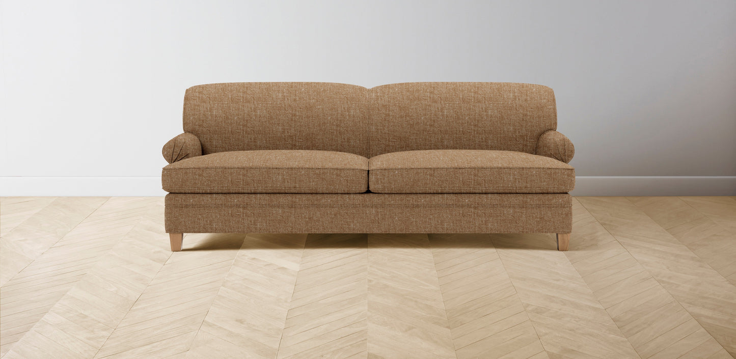 The Carmine - Belgian Linen Chai Sofa