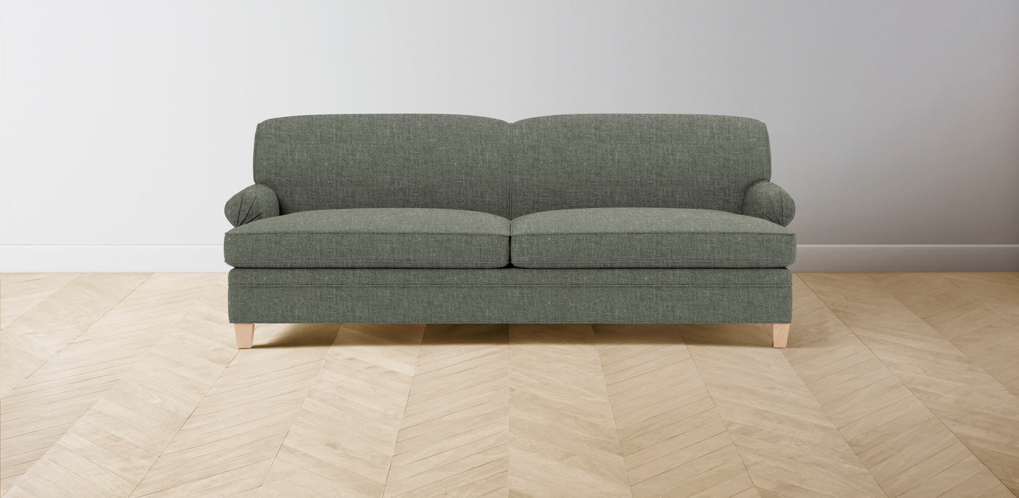 The Carmine - Belgian Linen Thyme Sofa