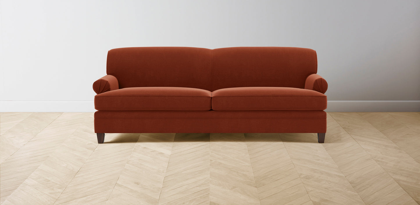 The Carmine - Mohair Spice Sofa