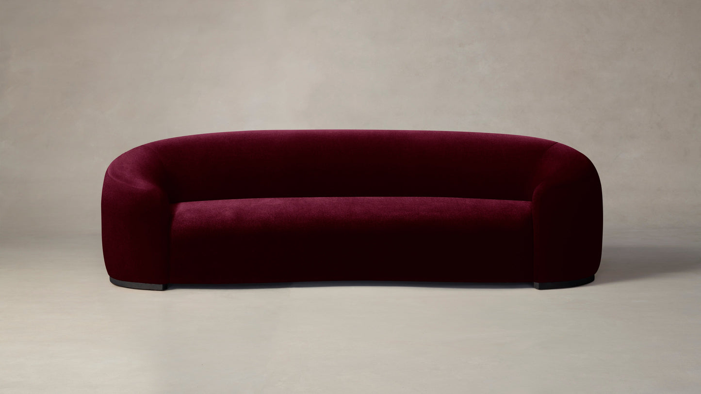 The Chelsea - Mohair Crimson Sofa
