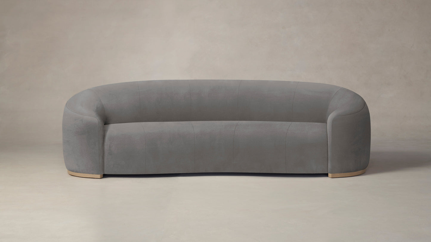 The Chelsea - Nubuck Leather Asphalt Sofa