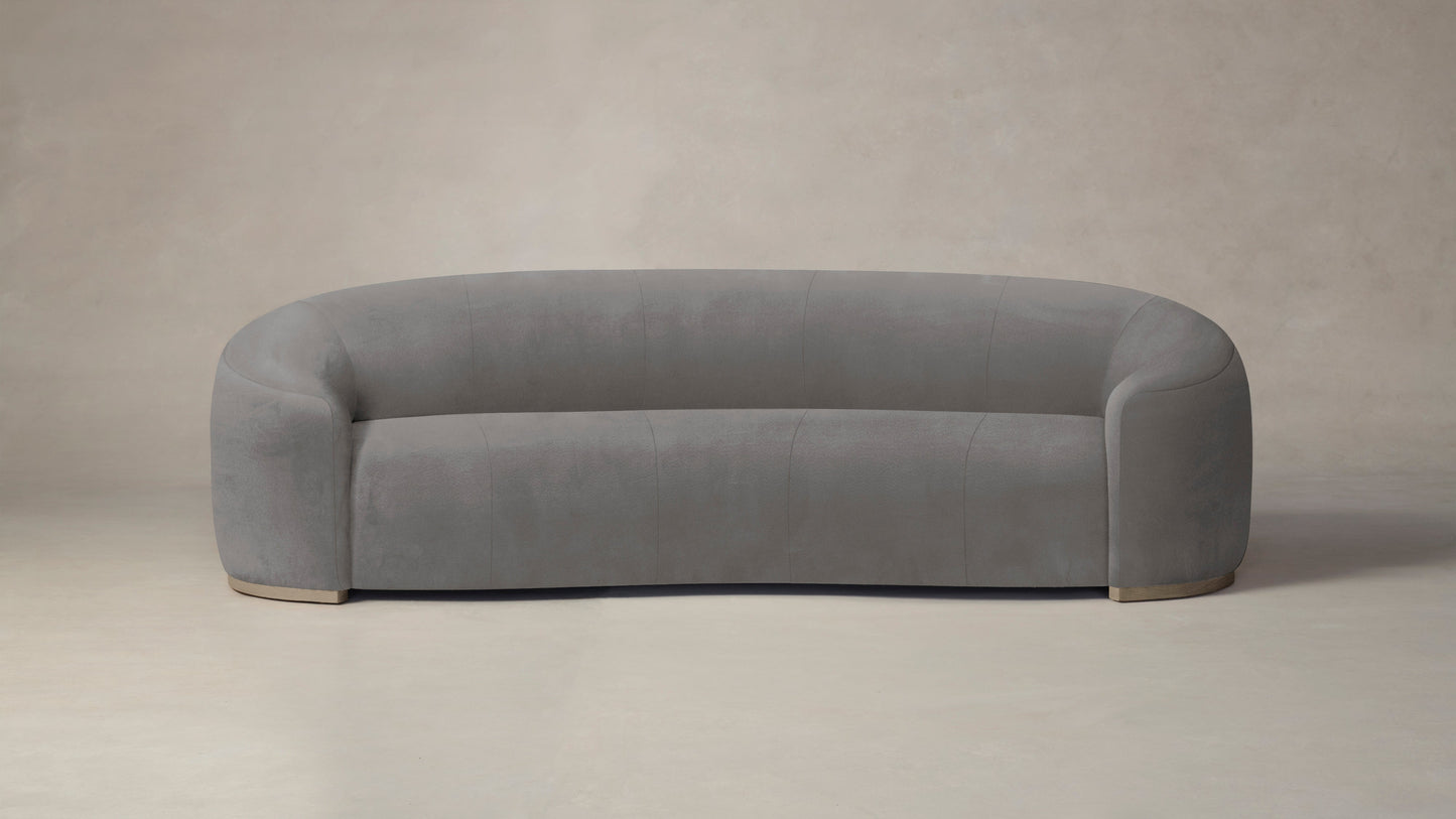 The Chelsea - Nubuck Leather Asphalt Sofa