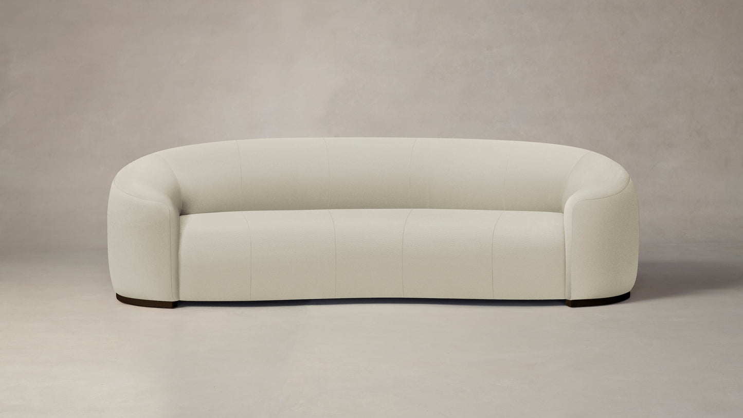 The Chelsea - Pebbled Leather Swan Sofa