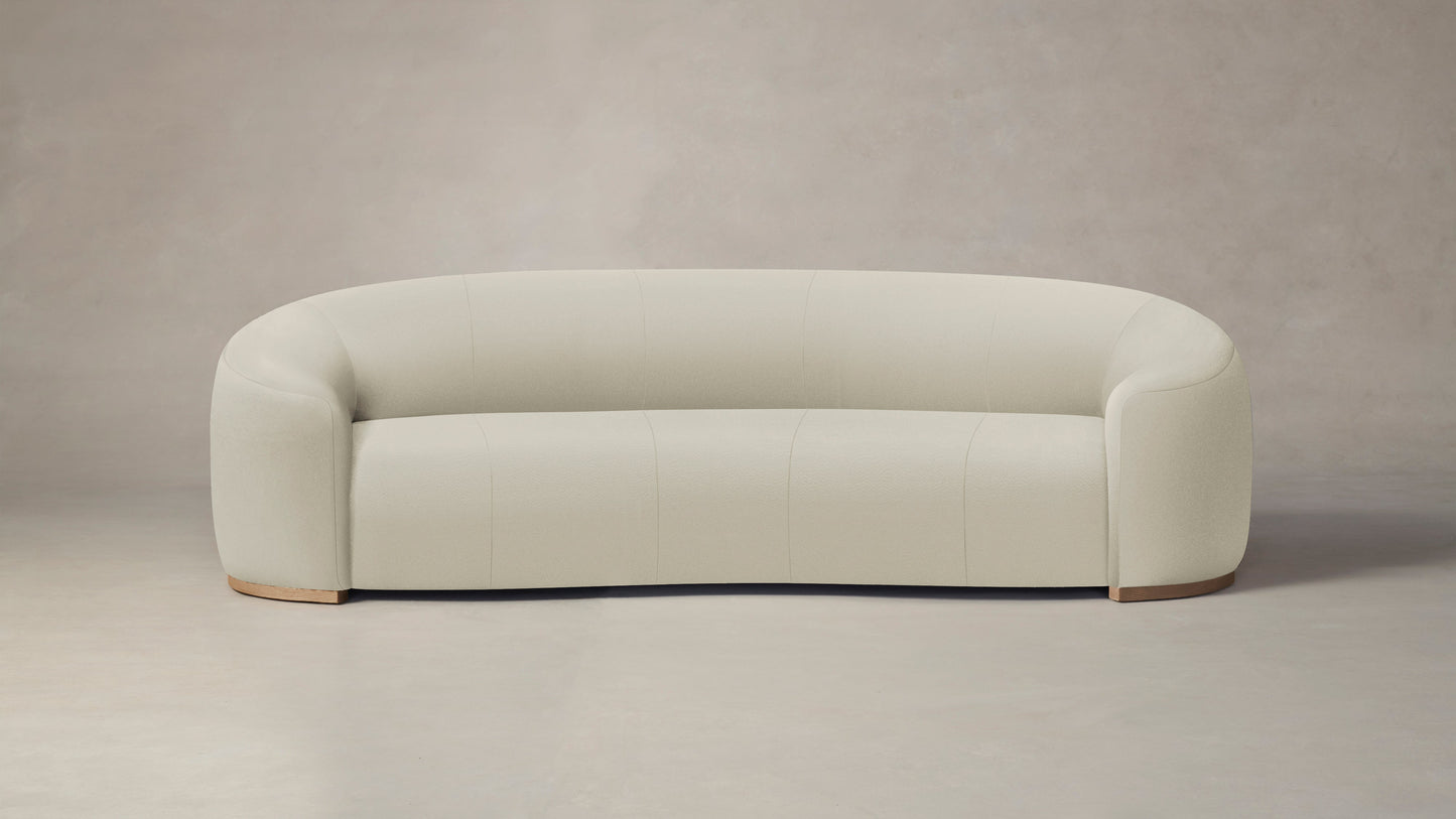 The Chelsea - Pebbled Leather Swan Sofa