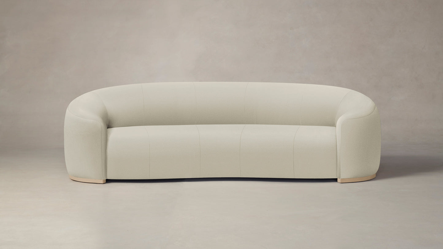The Chelsea - Pebbled Leather Swan Sofa
