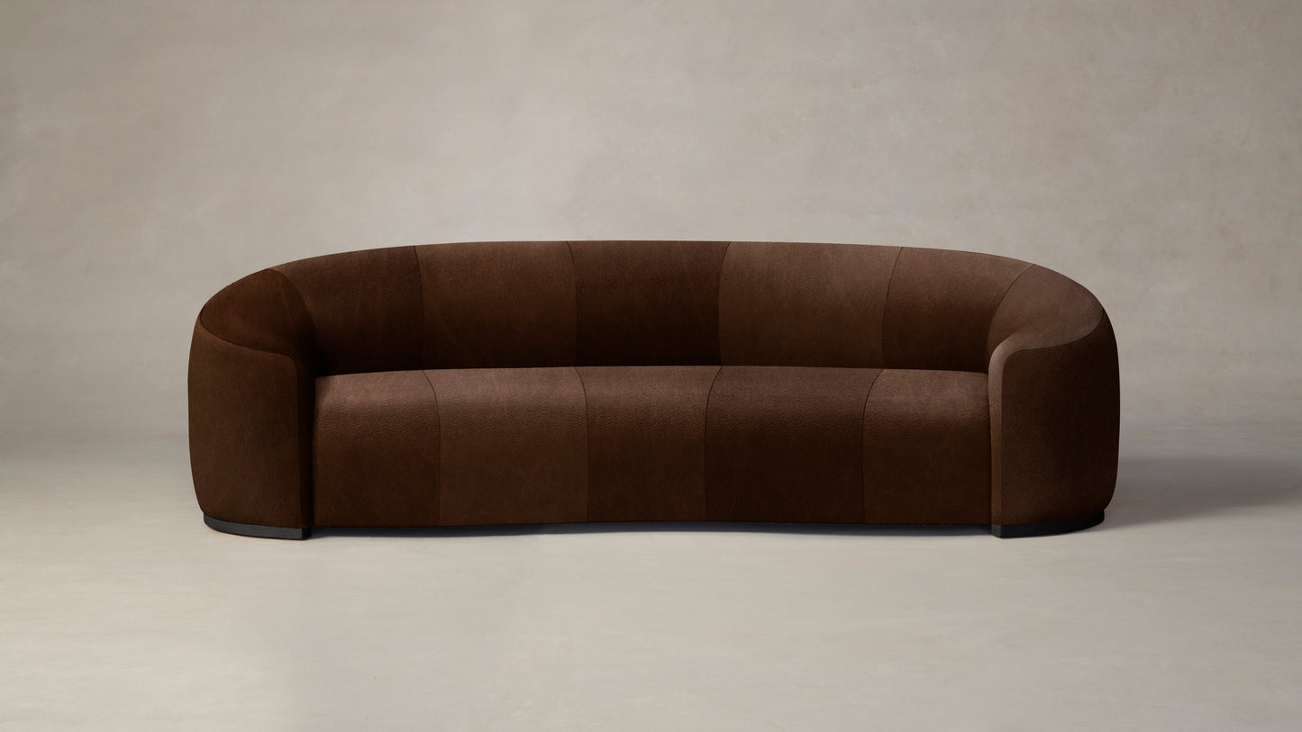 The Chelsea - Tuscan Leather Bourbon Sofa