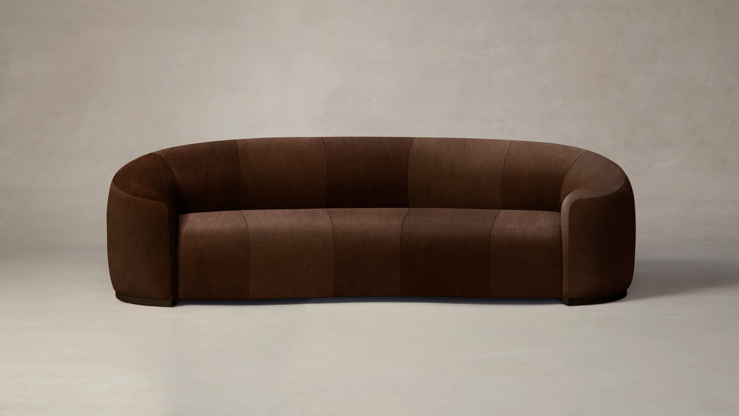 The Chelsea - Tuscan Leather Bourbon Sofa