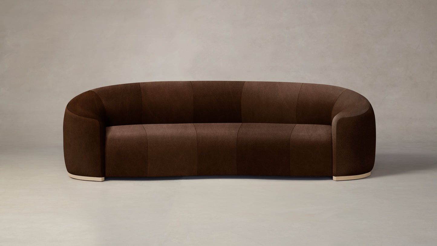 The Chelsea - Tuscan Leather Bourbon Sofa