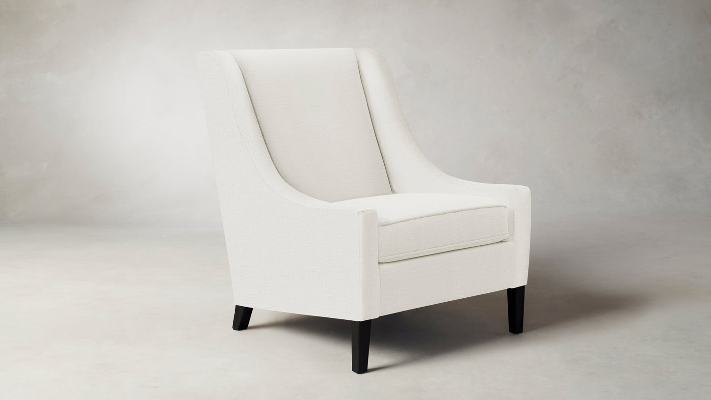 The Chrystie - Performance Linen Oyster Chair
