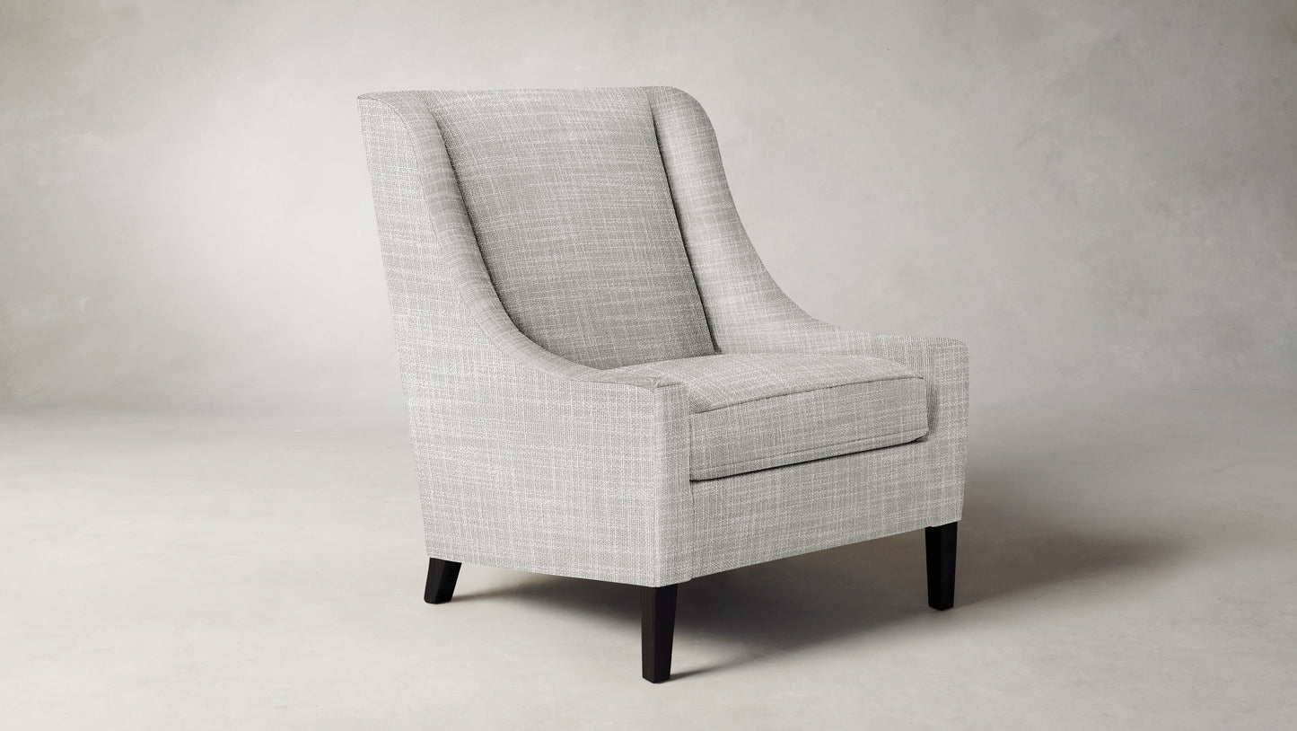 The Chrystie - Performance Textured Tweed Dove Chair