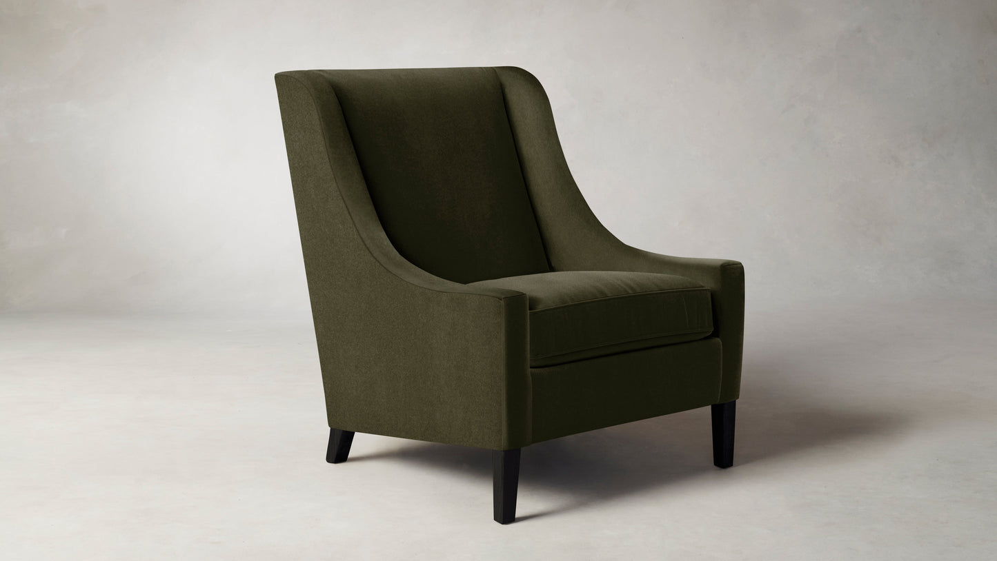 The Chrystie - Performance Velvet Olive Chair