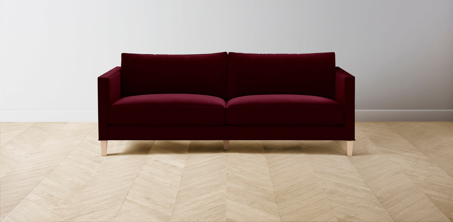 The Crosby - Mohair Crimson Sofa