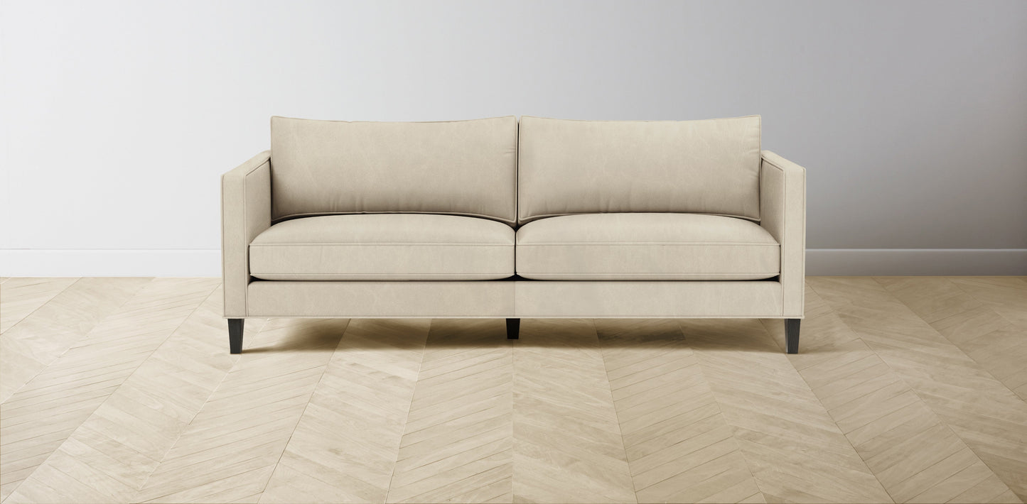 The Crosby - Tuscan Leather Bisque Sofa