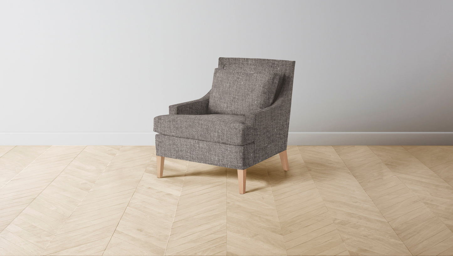 The Downing - Belgian Linen Carob Chair