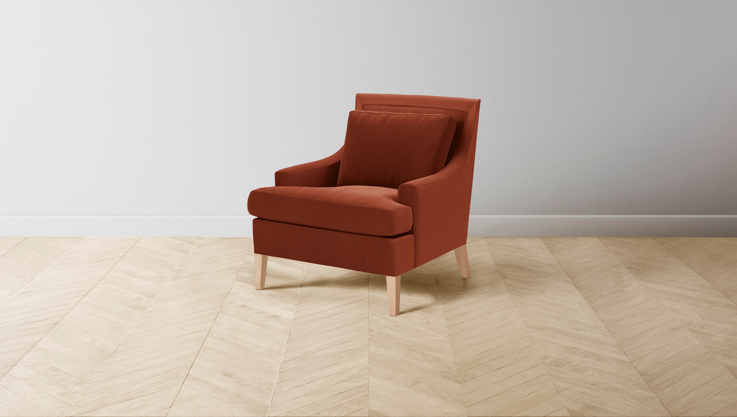 The Downing - Mohair Spice Chair