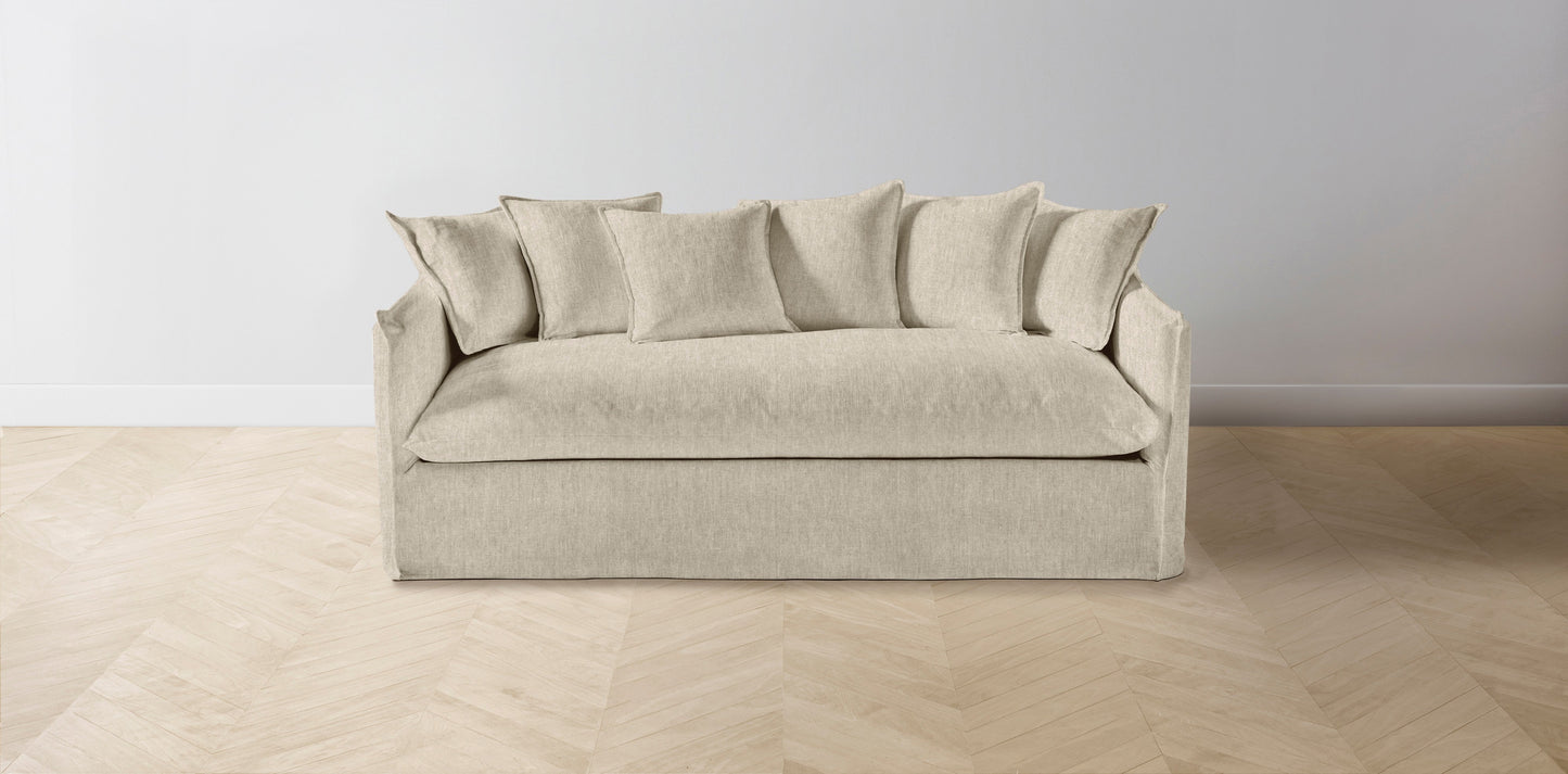 The Dune - Performance Stonewashed Linen Clamshell Sofa