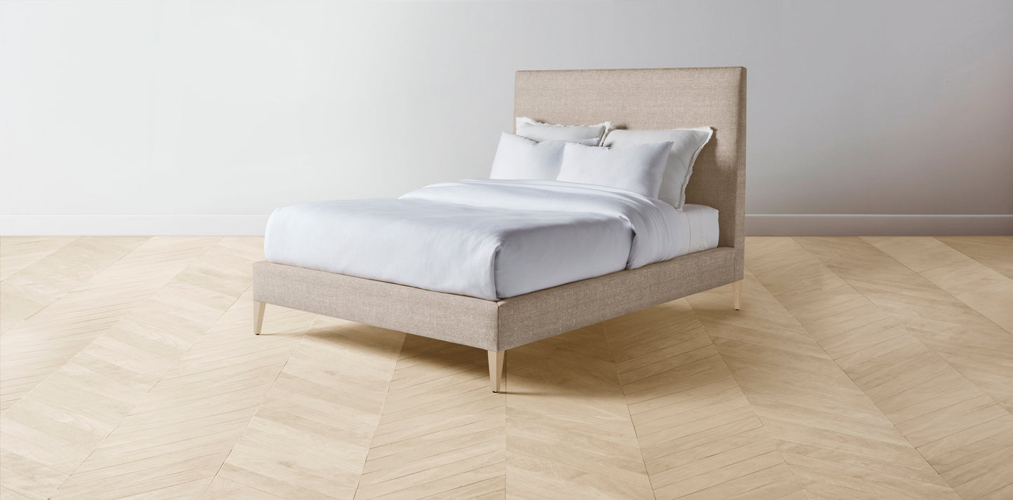 The Essex - Merino Wheat Bed - 50" Headboard - Upholstered on reverse