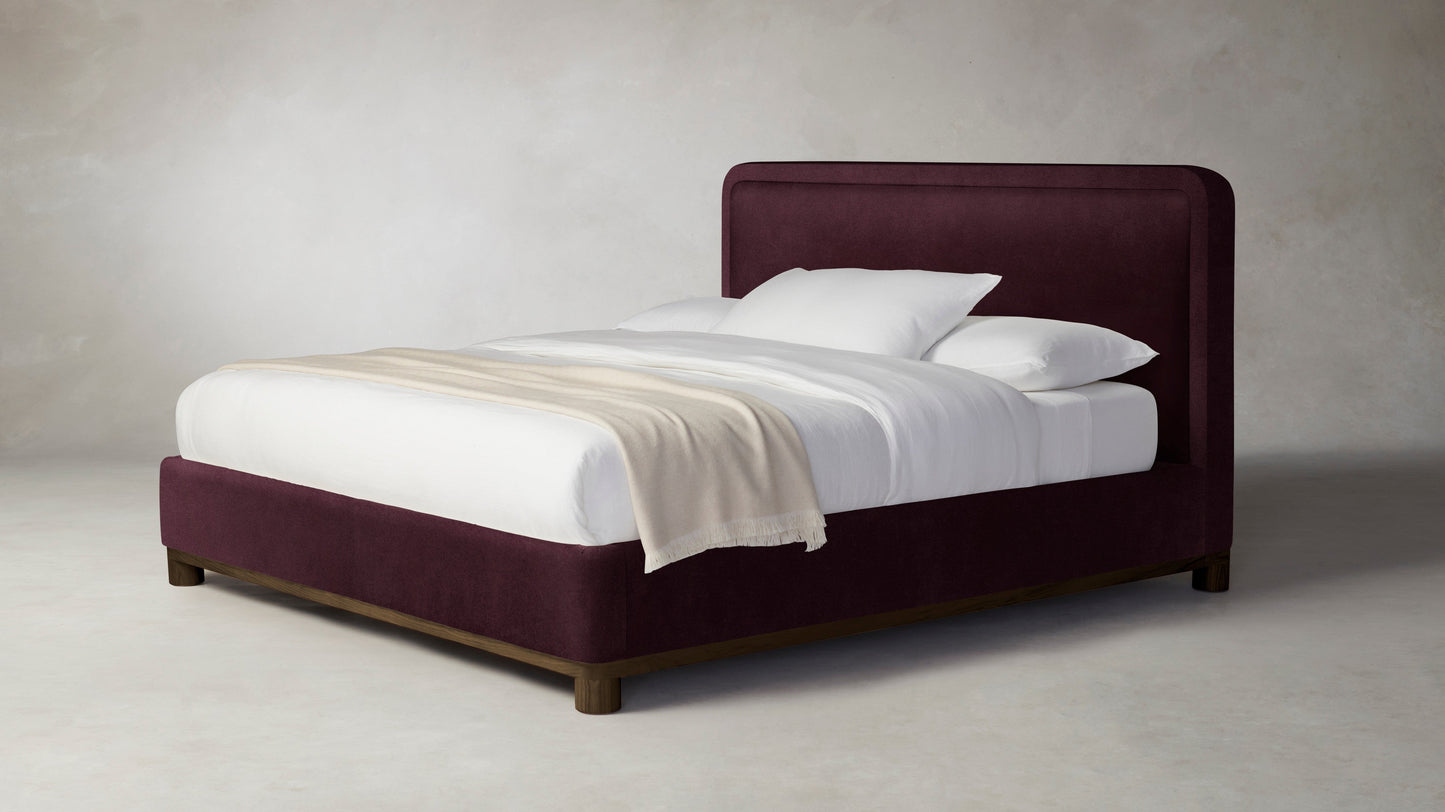 The Kent - Performance Velvet Merlot Bed - 47" Headboard