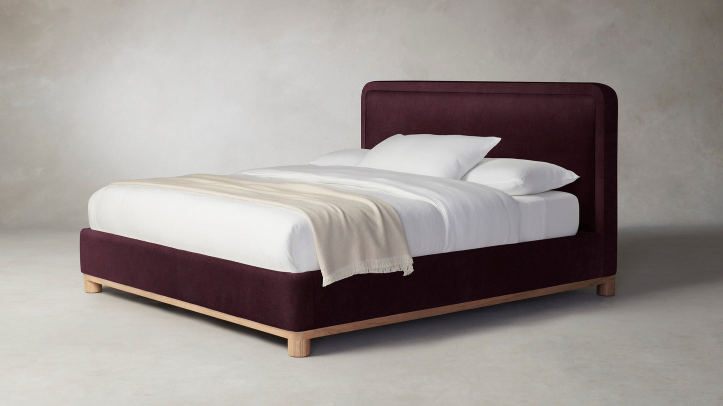 The Kent - Performance Velvet Merlot Bed - 41" Headboard