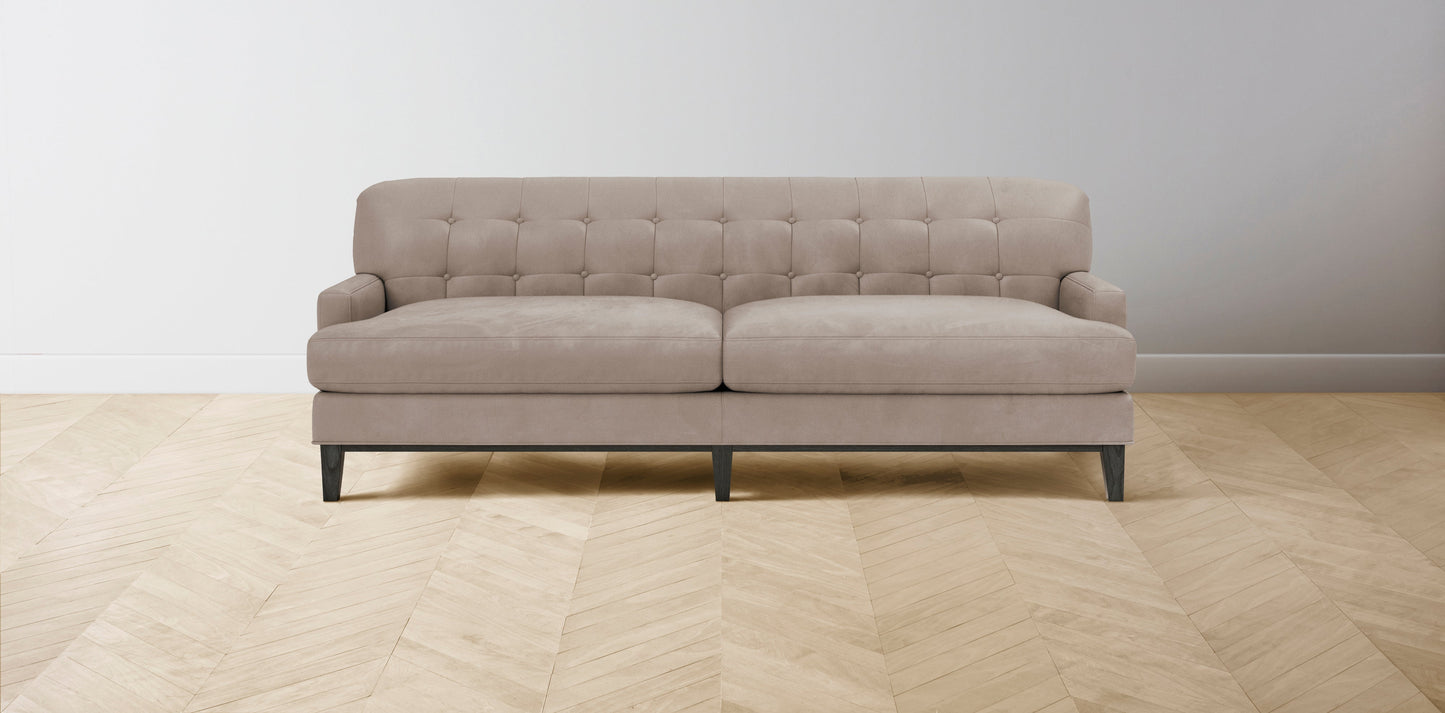 The Ludlow - Nubuck Leather Fawn Sofa
