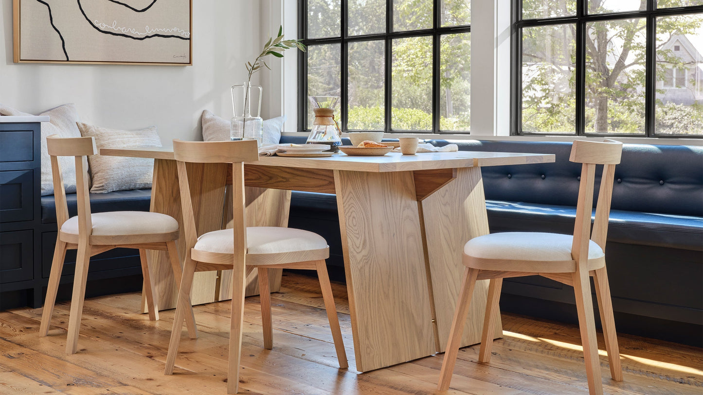 The Allen - Performance Linen Oyster Dining Chair