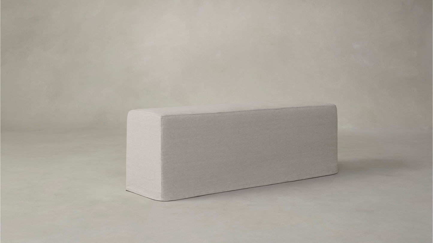 The Beacon - Performance Stonewashed Linen Dew Dining Bench