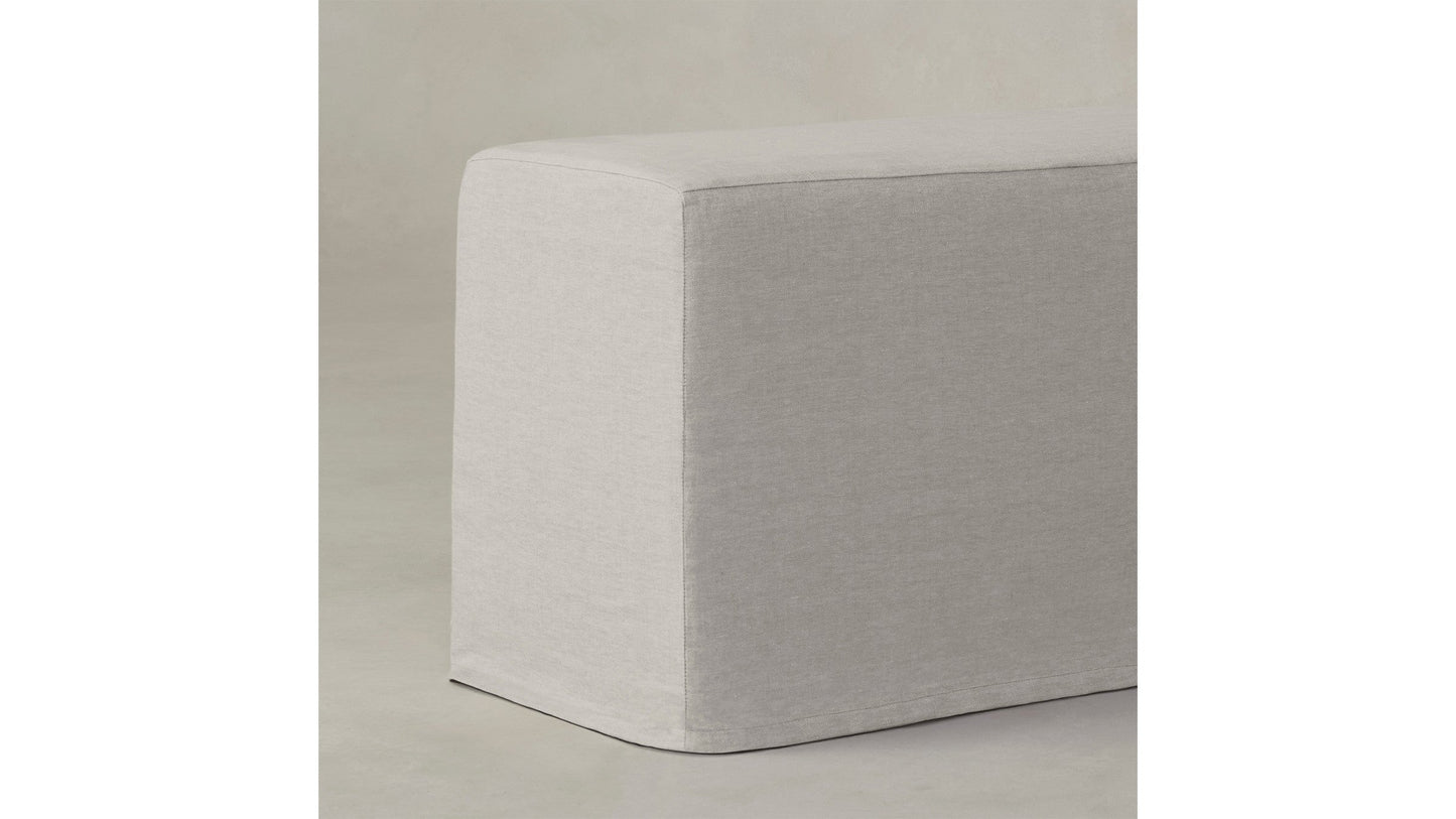 The Beacon - Performance Stonewashed Linen Dew Dining Bench