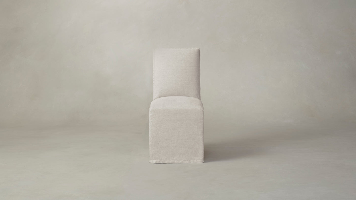The Beacon - Performance Stonewashed Linen Dew Dining Chair