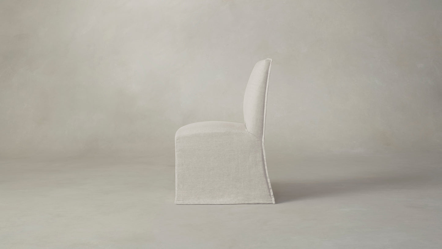The Beacon - Performance Stonewashed Linen Dew Dining Chair