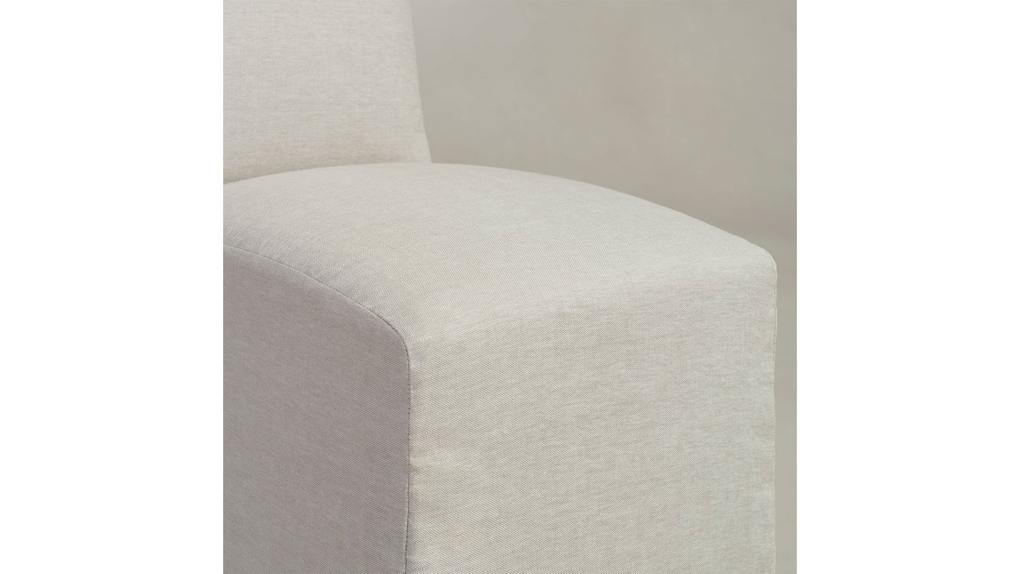 The Beacon - Performance Stonewashed Linen Dew Dining Chair
