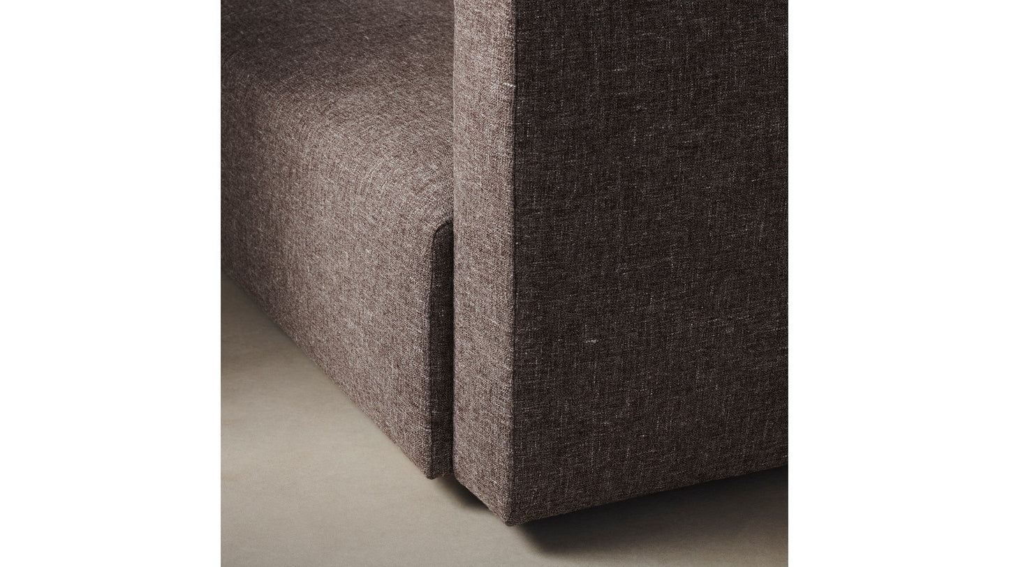The Breuer - Belgian Linen Carob Sofa