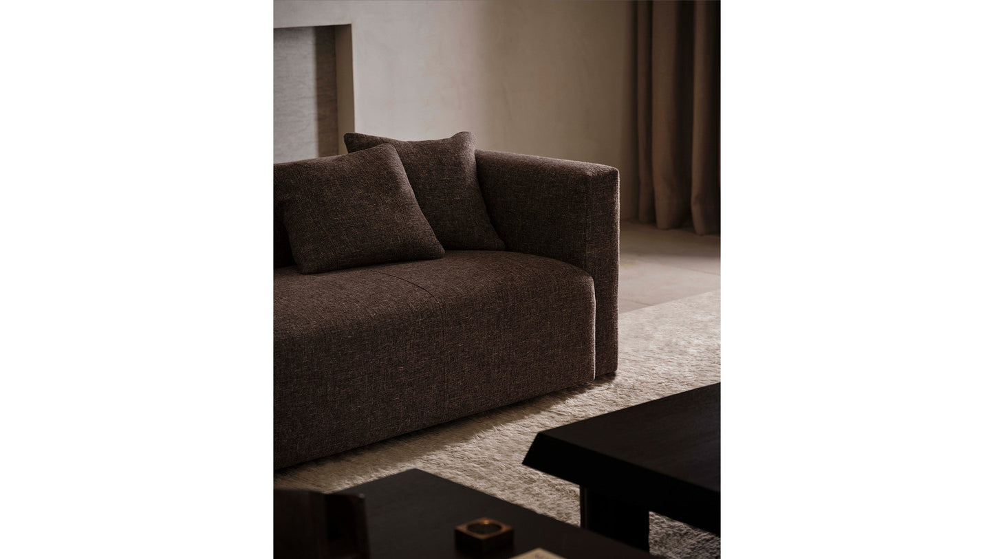 The Breuer - Belgian Linen Carob Sofa