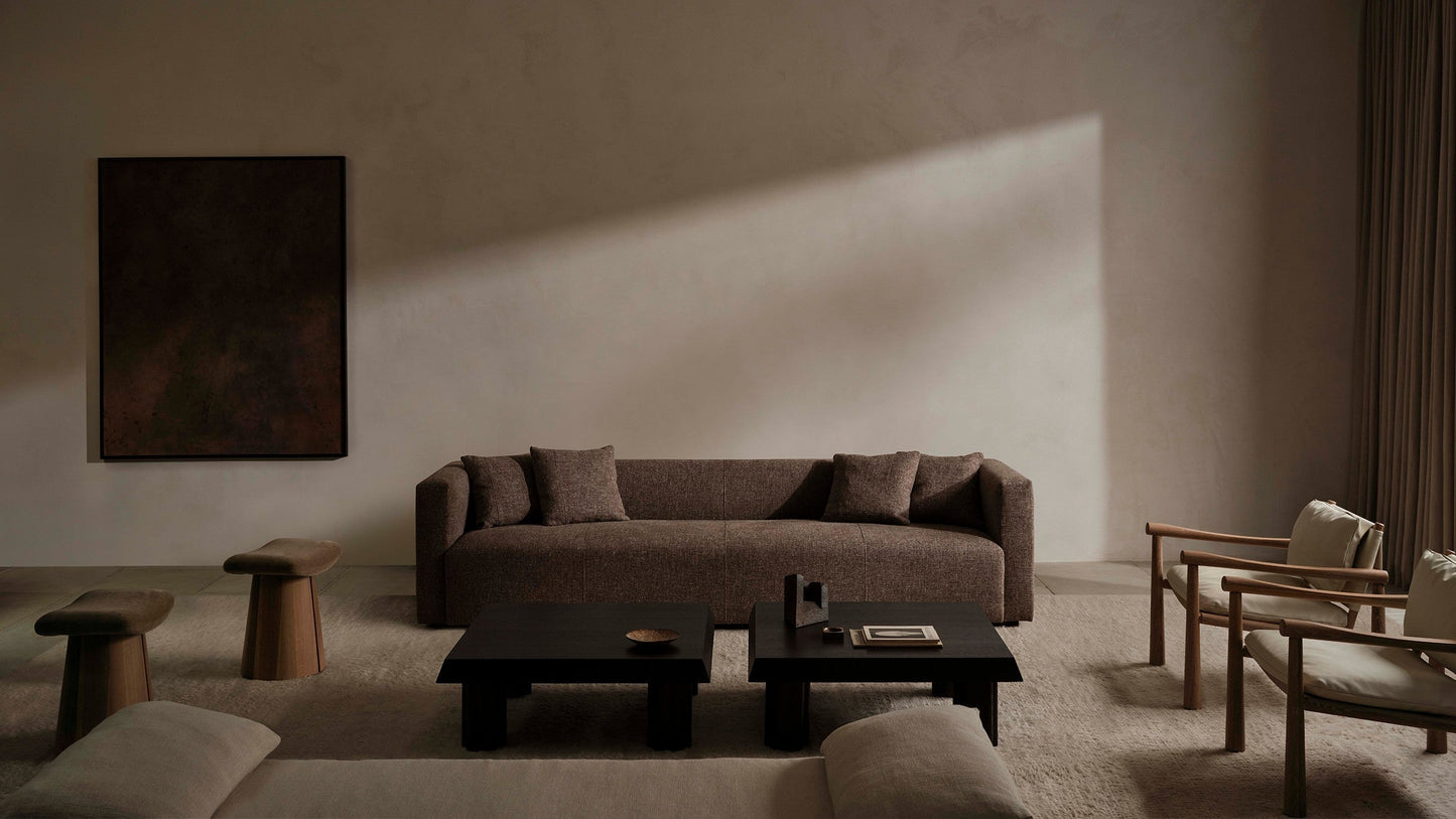 The Breuer - Belgian Linen Carob Sofa